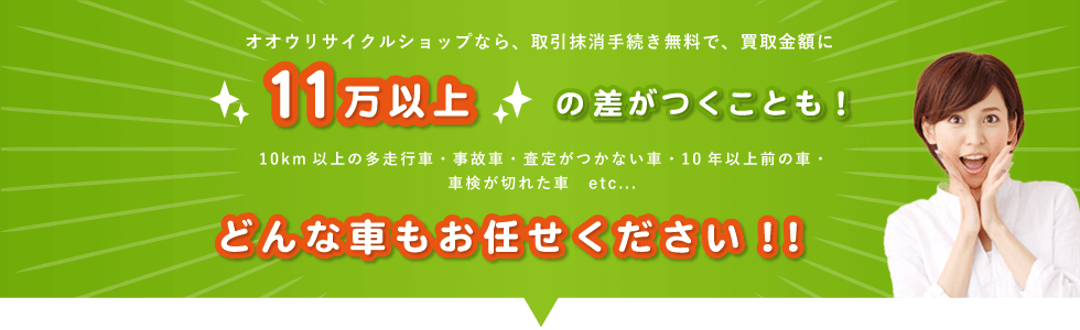 どんな車もお任せください